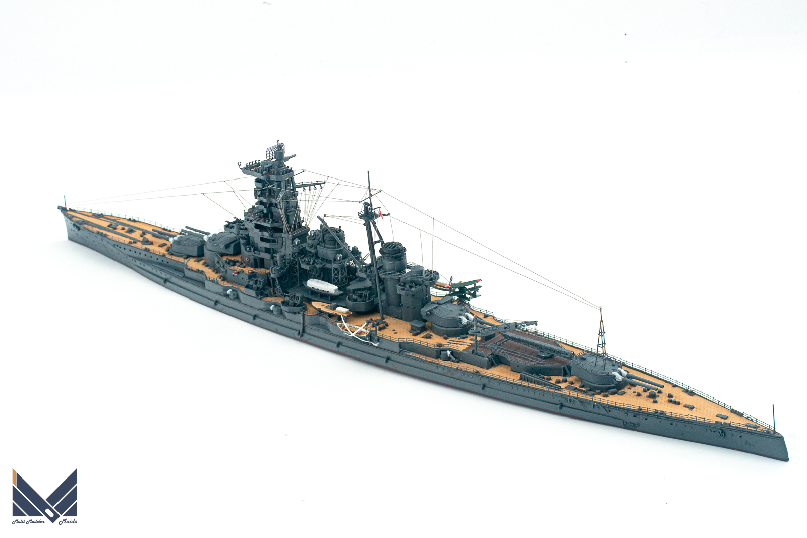 株価上昇1/700 日本海軍戦艦　榛名　精密塗装完成品 日本