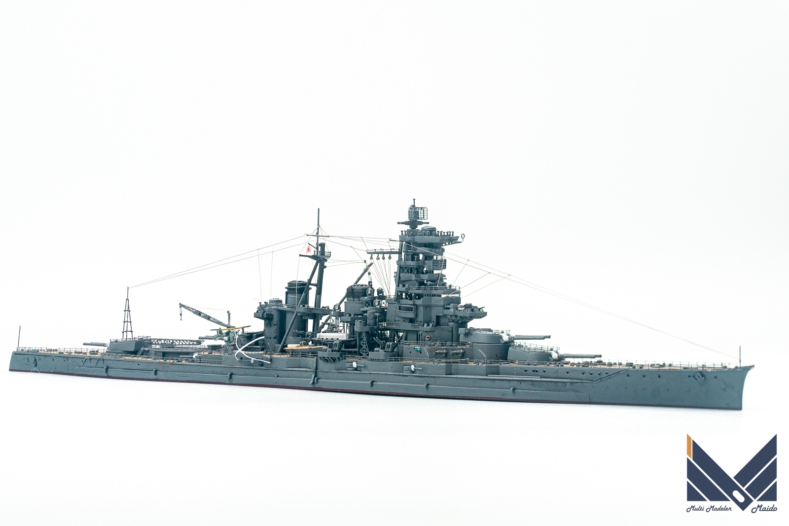 フジミ　1/700　日本海軍戦艦　榛名　プラモデル　完成品