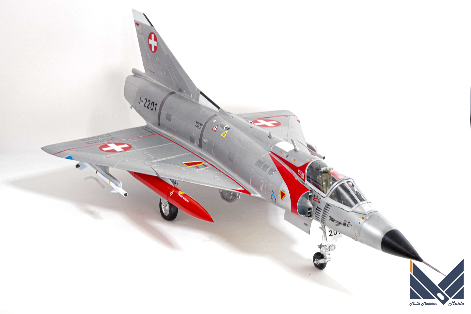 イタレリ 1/32 ミラージュⅢC スイス空軍 Italeri Dassault Mirage III 