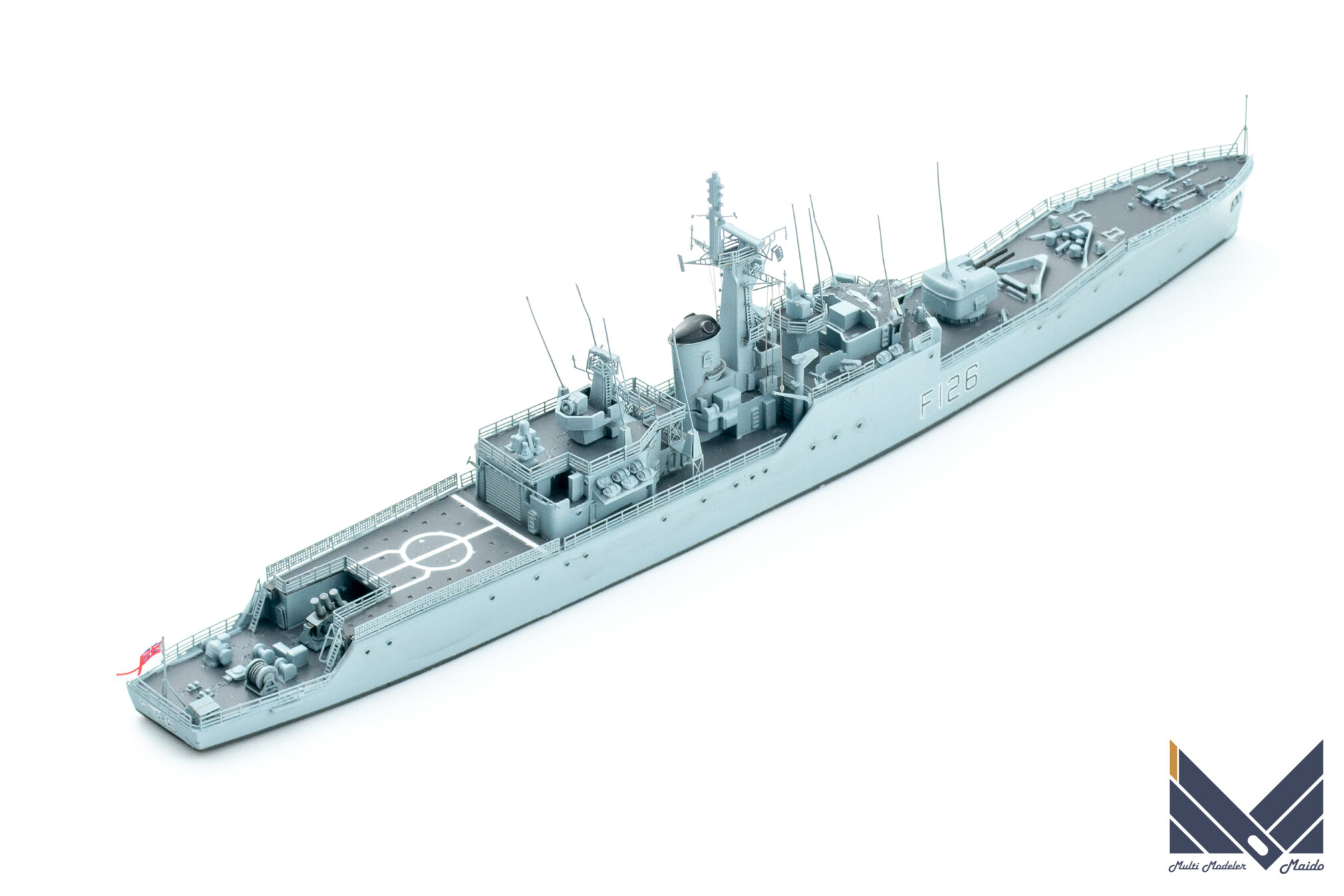オストリッチホビー　1/700　イギリス海軍　フリゲート　プリマス　レジンキット　完成品