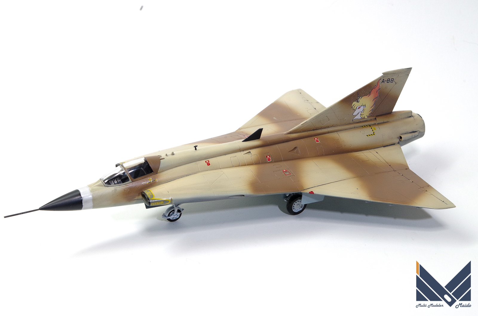 ハセガワ 1/72 ドラケン エリア88 風間真機 完成品 HASEGAWA SAAB 35 