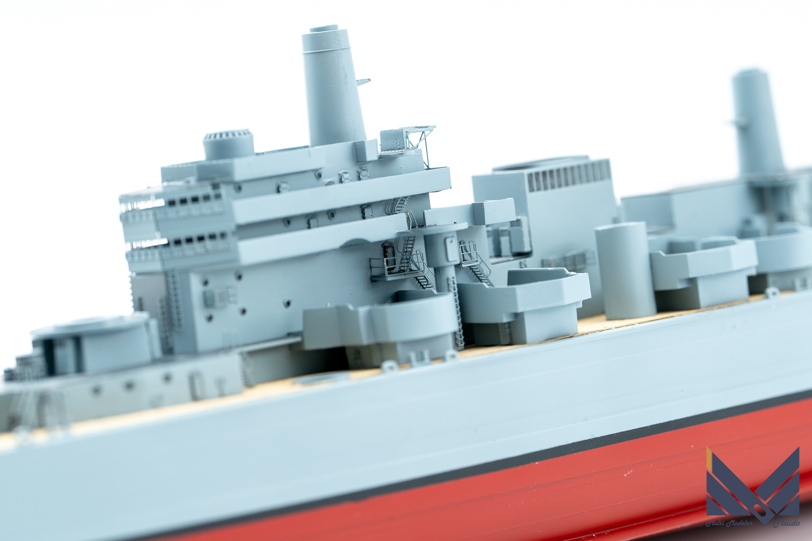 ベリーファイアモデル　1/350　アメリカ海軍重巡洋艦　セーラム　プラモデル　製作中