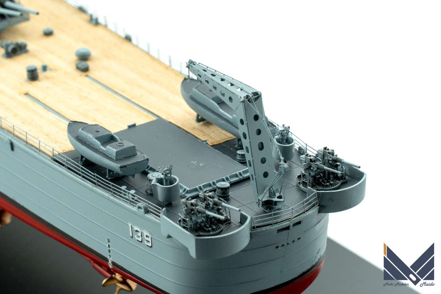 ベリーファイアモデル 1/350 アメリカ海軍重巡洋艦 セーラム 完成品 Salam veryfire 模型工房M