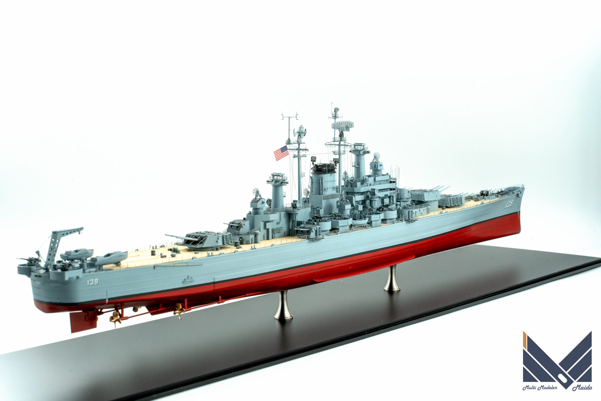 ベリーファイアモデル　1/350　アメリカ海軍重巡洋艦　セーラム　プラモデル　完成品