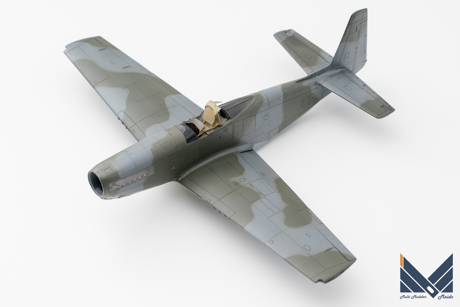モデルズビット　1/48 P-51H　制作　ウォッシング完了