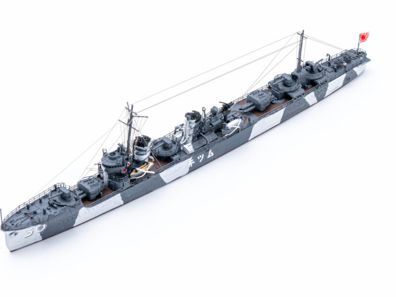 ヤマシタホビー　1/700　日本海軍睦月型駆逐艦　睦月　迷彩　プラモデル　完成品