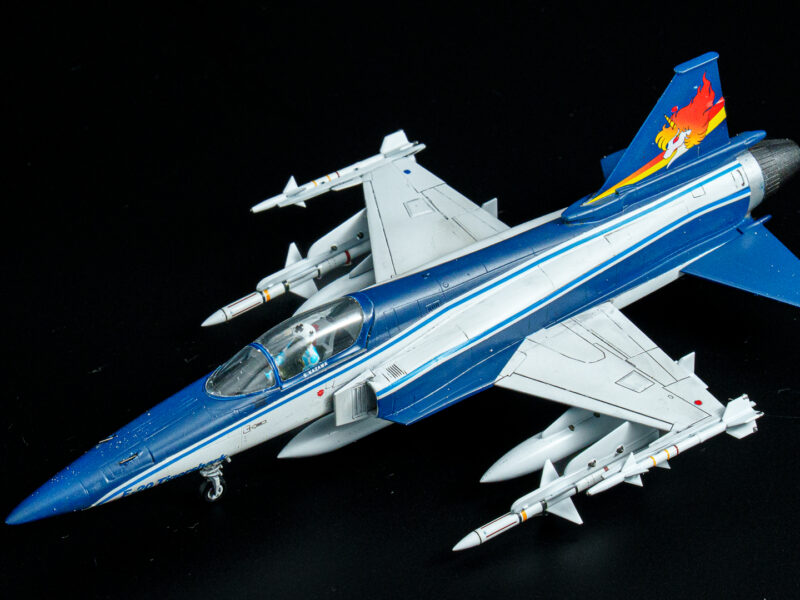ハセガワ　1/72 Ｆ-20　タイガーシャーク　エリア88　風間真　完成品