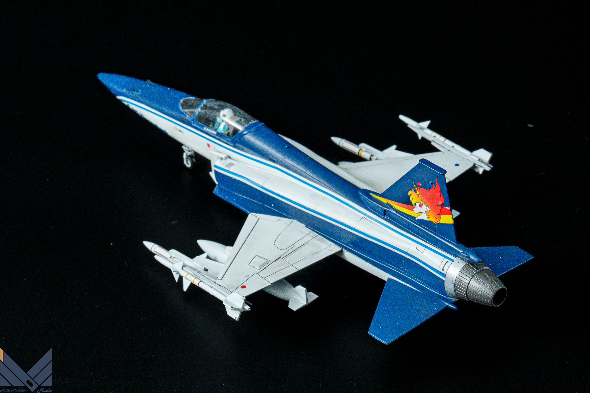 ハセガワ　1/72 Ｆ-20　タイガーシャーク　エリア88　風間真　完成品