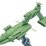 バンダイ　1/1700　EXモデル　ジオン公国軽巡洋艦　ムサイ　プラモデル　完成品