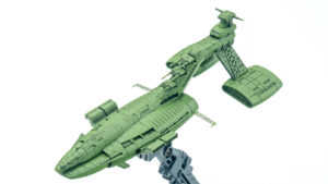 バンダイ　1/1700　EXモデル　ジオン公国軽巡洋艦　ムサイ　プラモデル　完成品