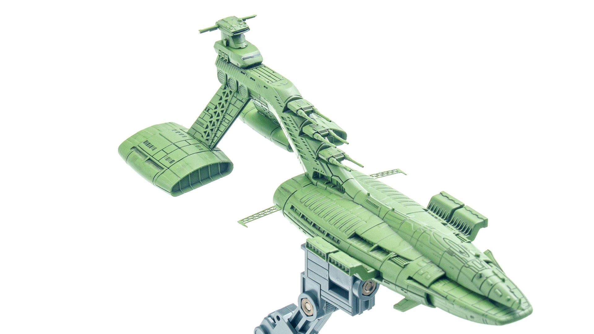 バンダイ　1/1700　EXモデル　ジオン公国軽巡洋艦　ムサイ　プラモデル　完成品