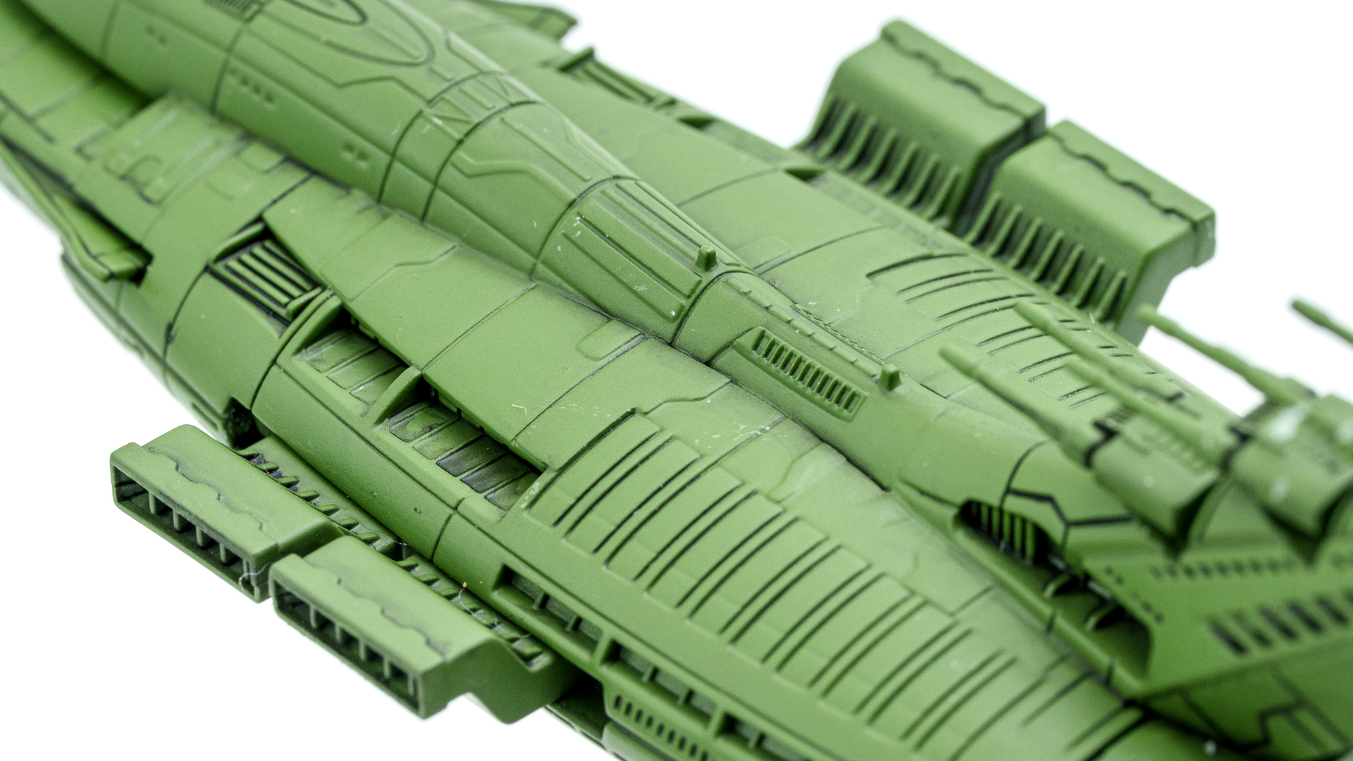 バンダイ　1/1700　EXモデル　ジオン公国軽巡洋艦　ムサイ　プラモデル　完成品